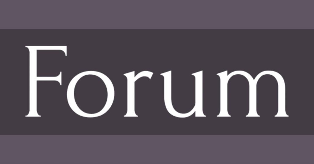 forum typeface