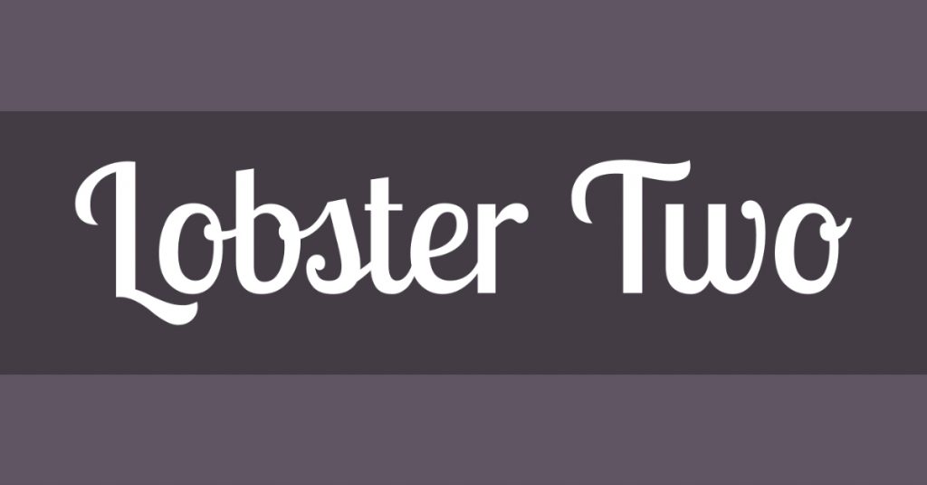 lobster two typeface