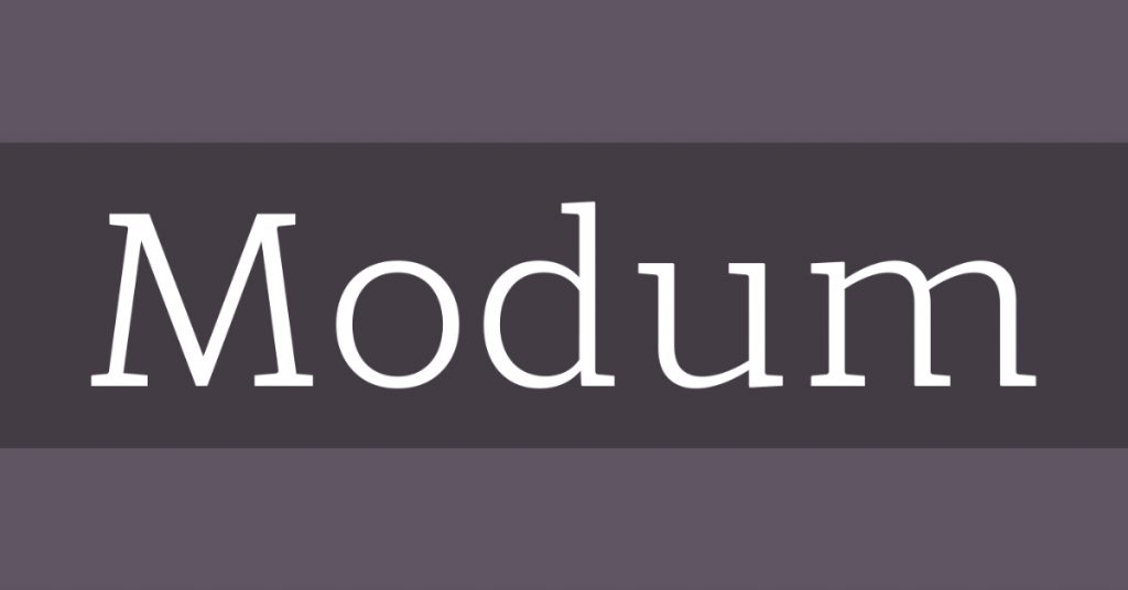 modum typeface
