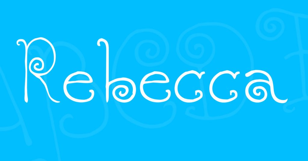 rebecca typeface
