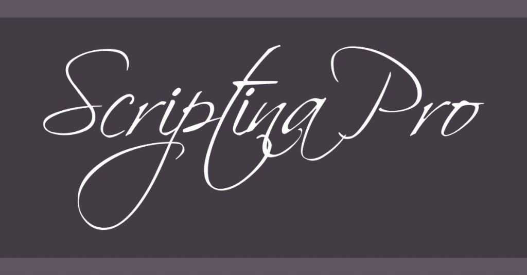 scripting pro typeface