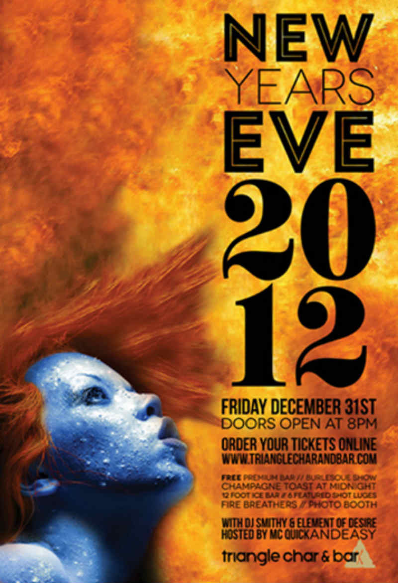 unique NYE poster design