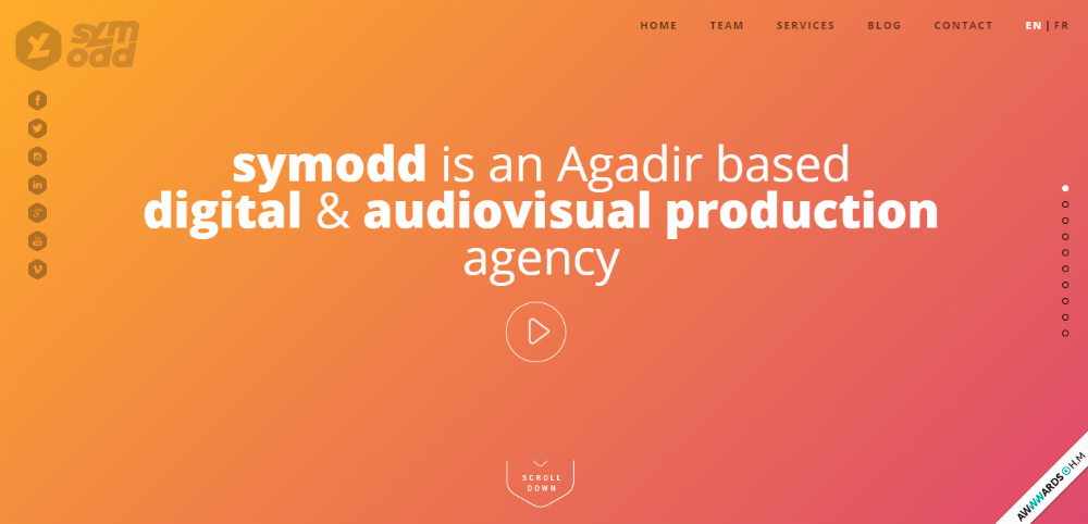 gradients in new media web design