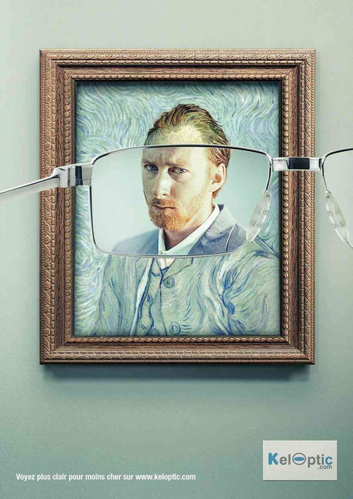 Keloptic vincent van gogh glasses ad