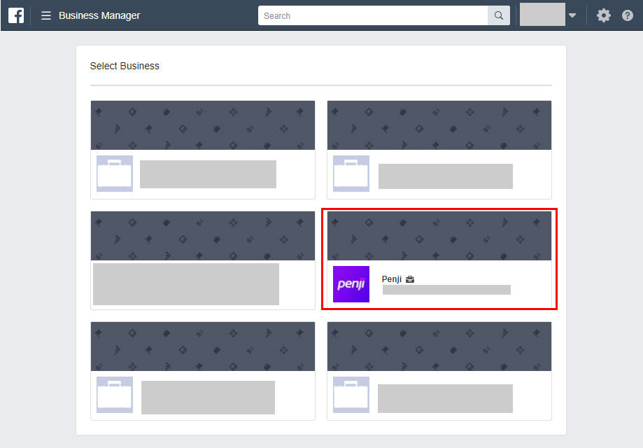 Logging into Facebook Business Manager