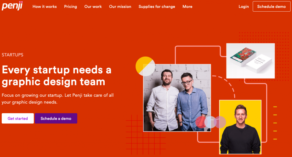 graphic design team, startup needs, marketing materials