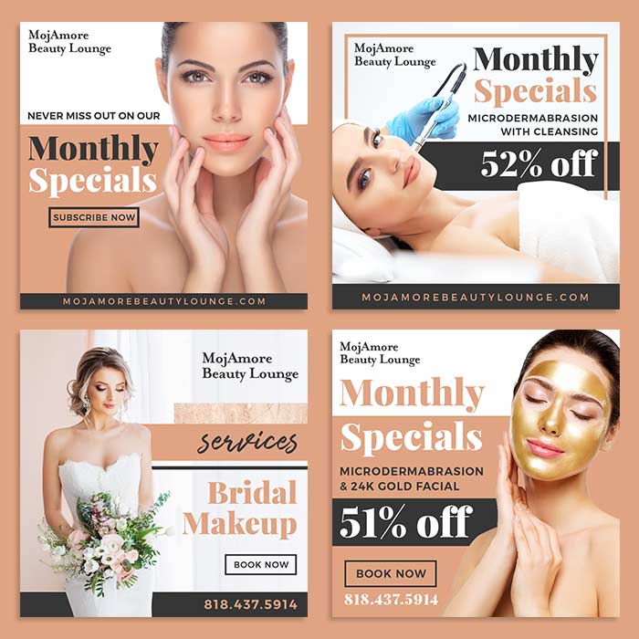 MojAmore digital ad social media content
