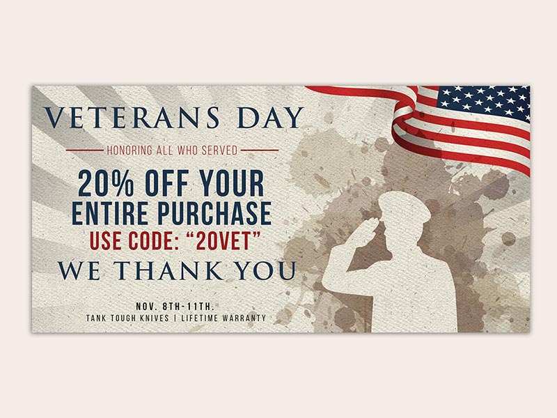 Veteran’s day social media ad