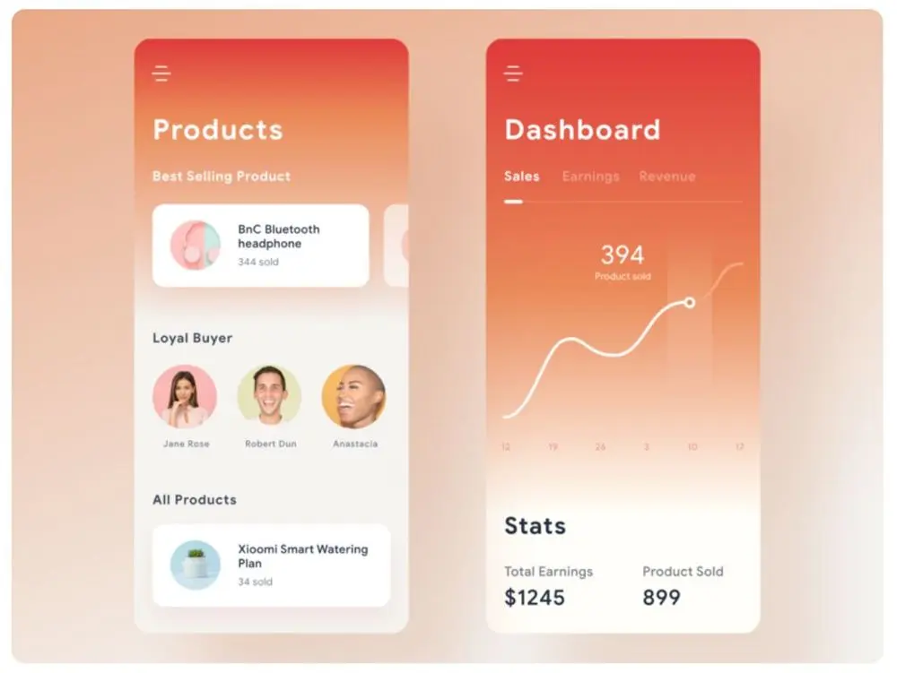 dashboard ui design