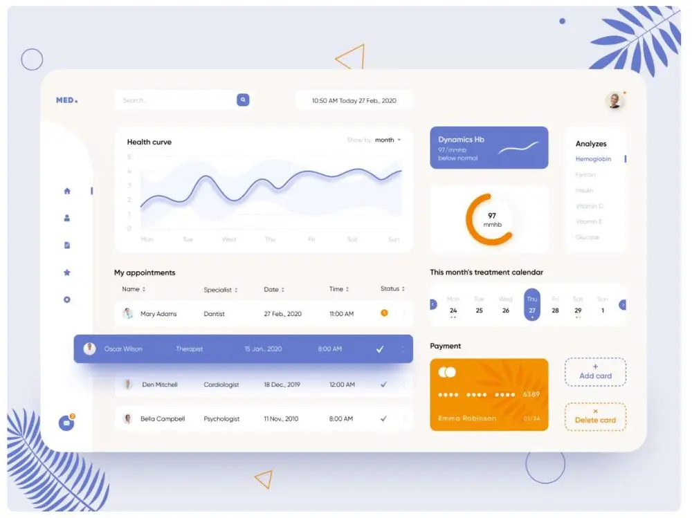 dashboard ui design