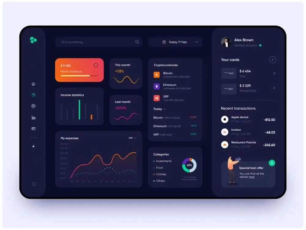 dashboard ui design