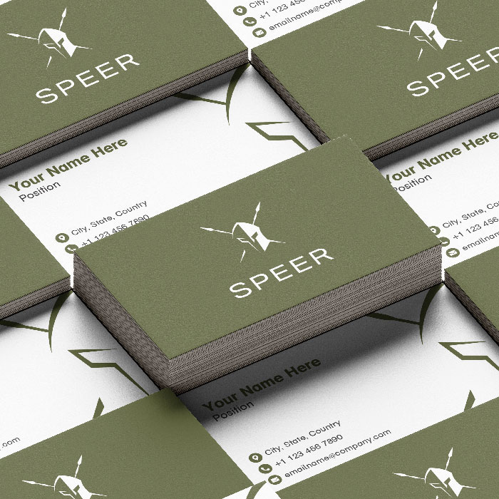 Speer business card