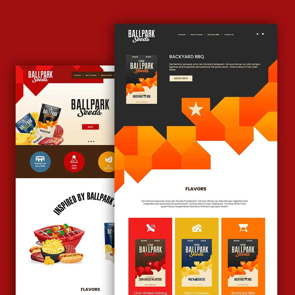 Ballpark Seeds web design