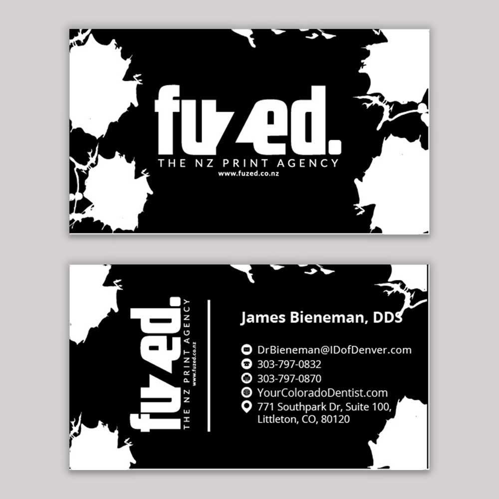 Fuzed business card