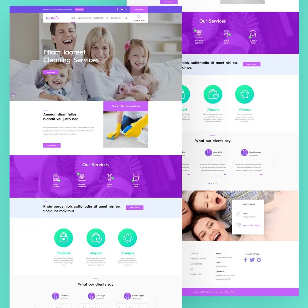 Hapihaus web design
