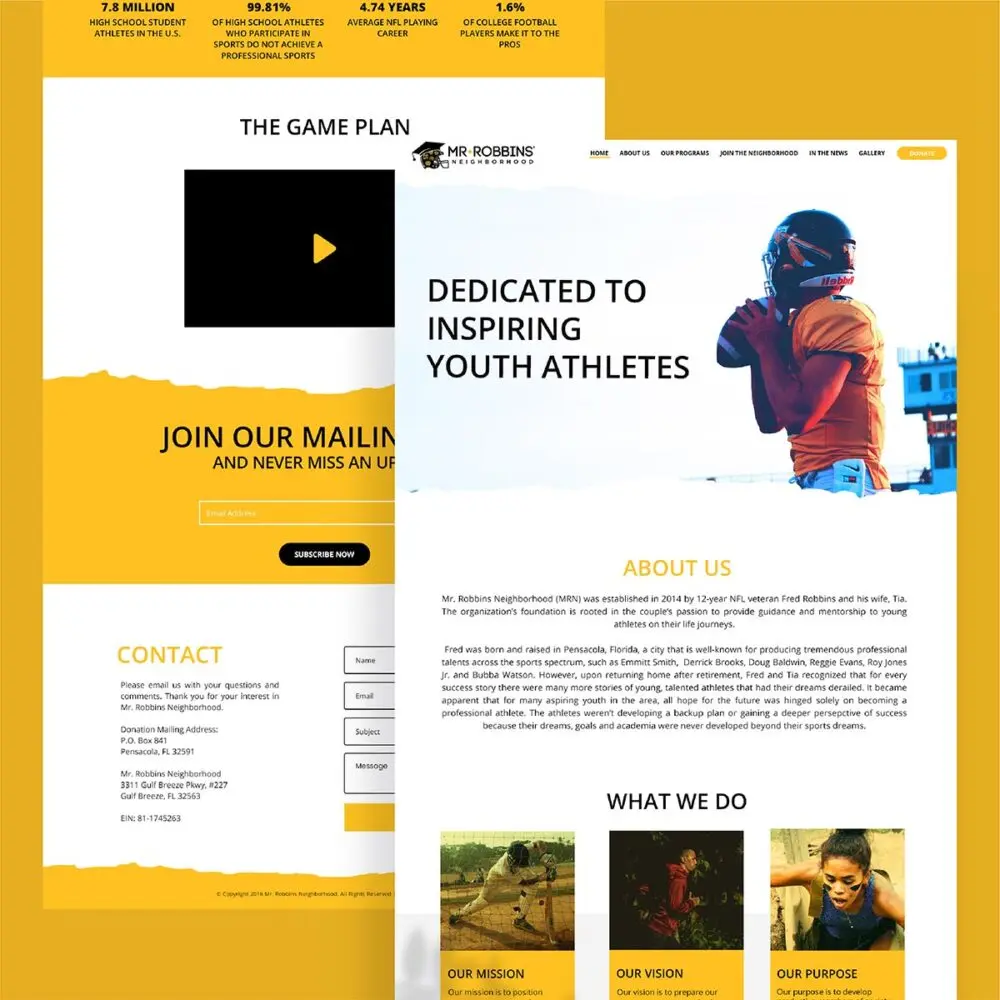 Mr.Robbin’s Neighborhood web design