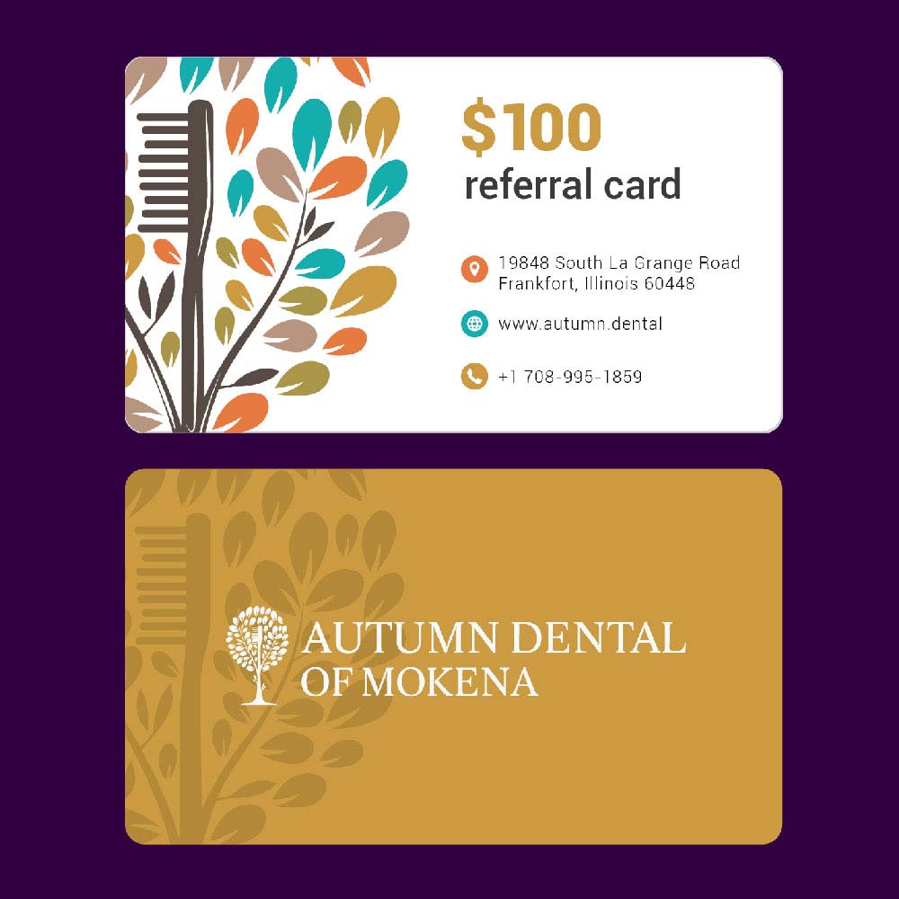 Referral business card