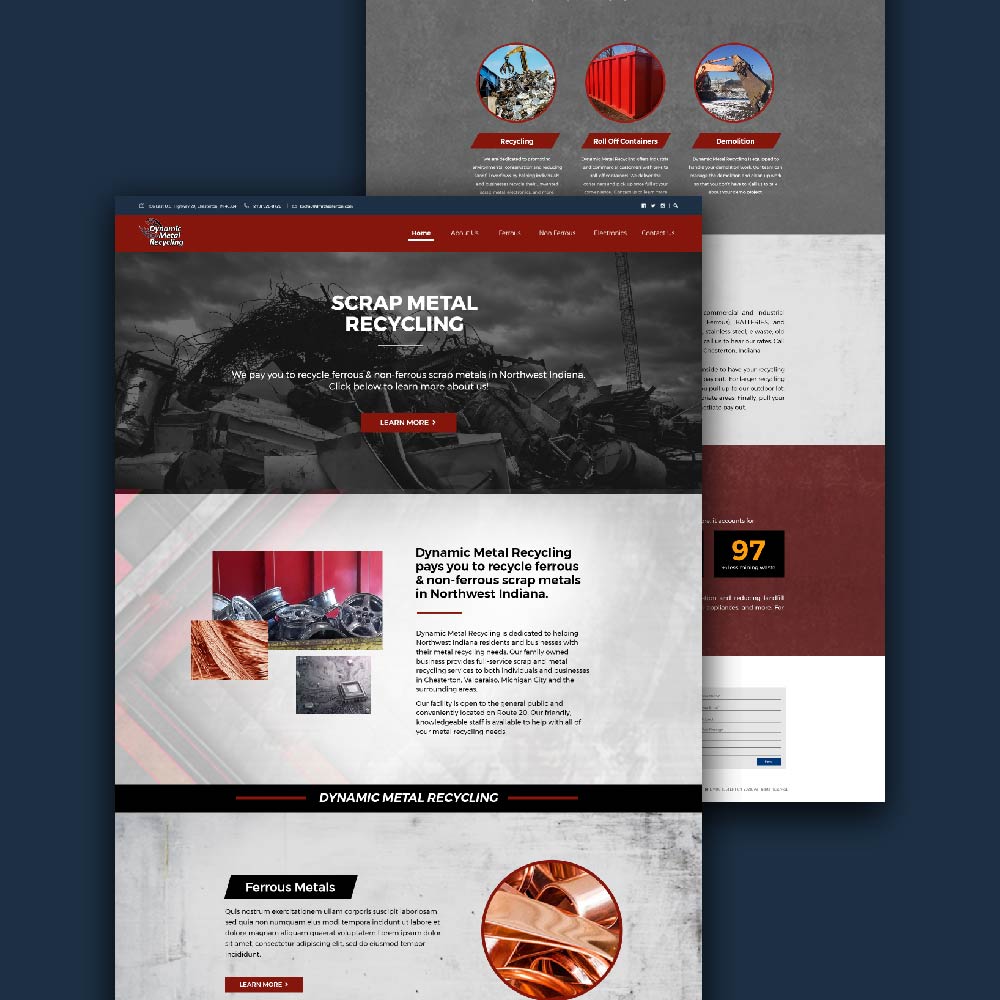 Dynamic Metal web design