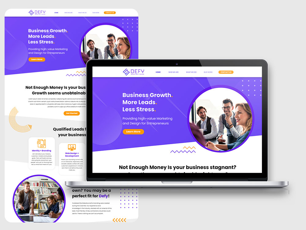Defy web design