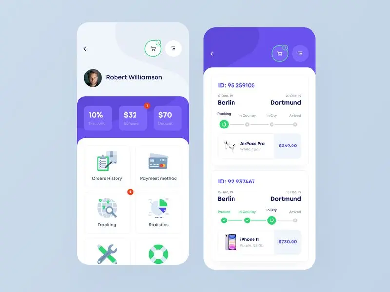 mobile dashboard ui design