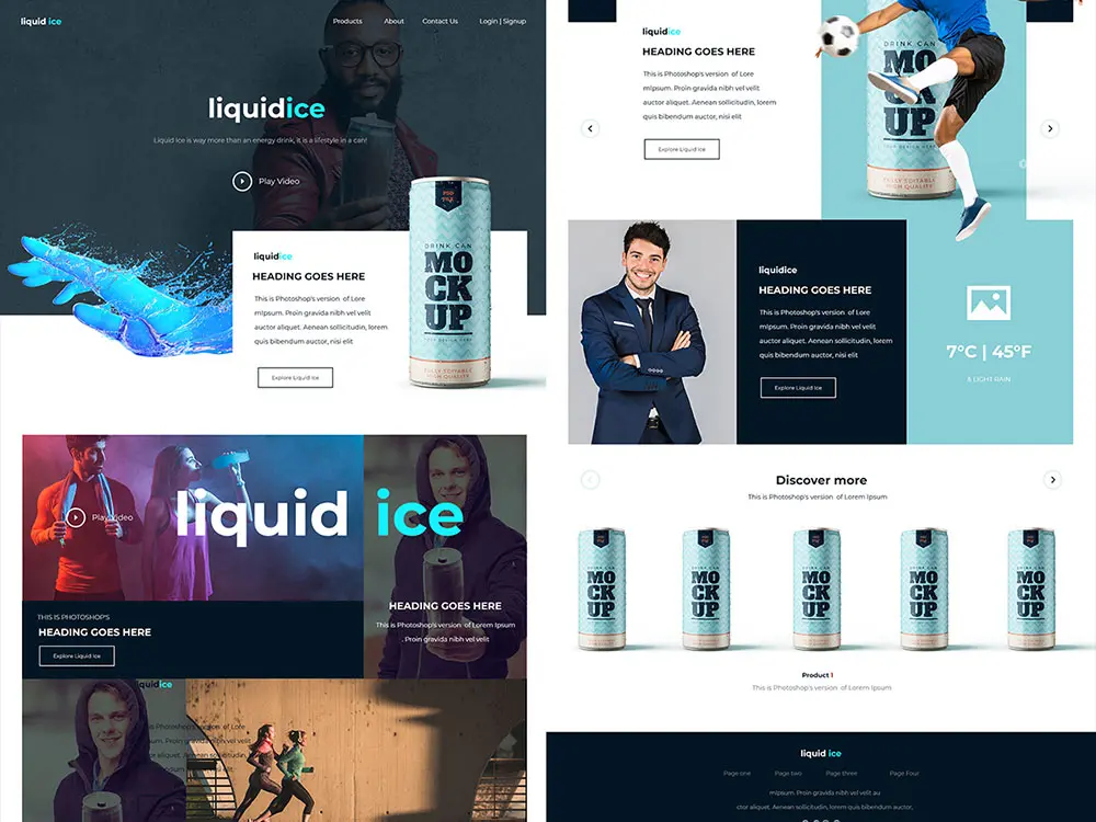 Liquidice web design
