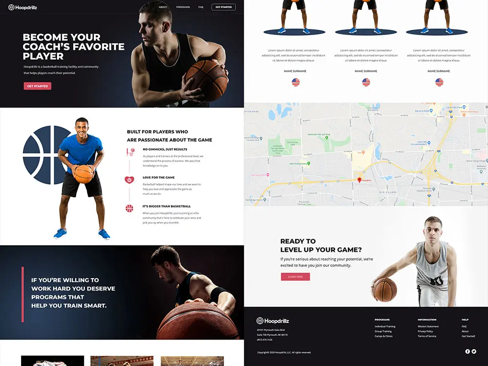 Hoopdrillz web design