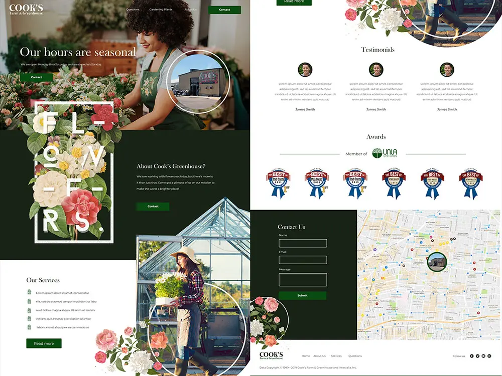 Cook’s Seasonal web design