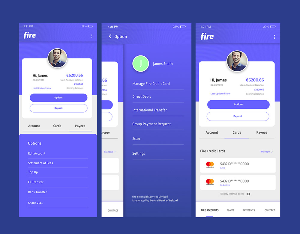 Social network app design