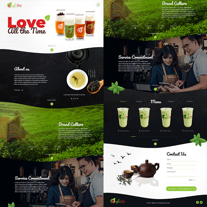 Ralph tea web design