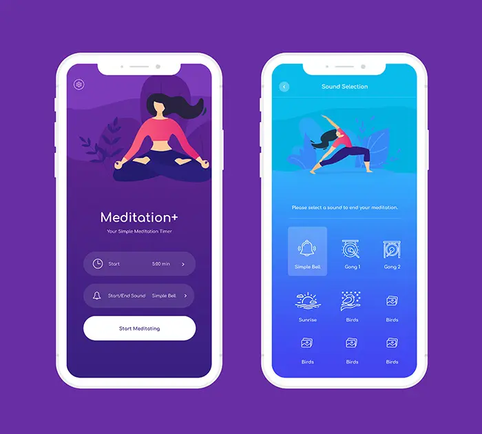 Meditation app design (3) - Unlimited Graphic Design Service