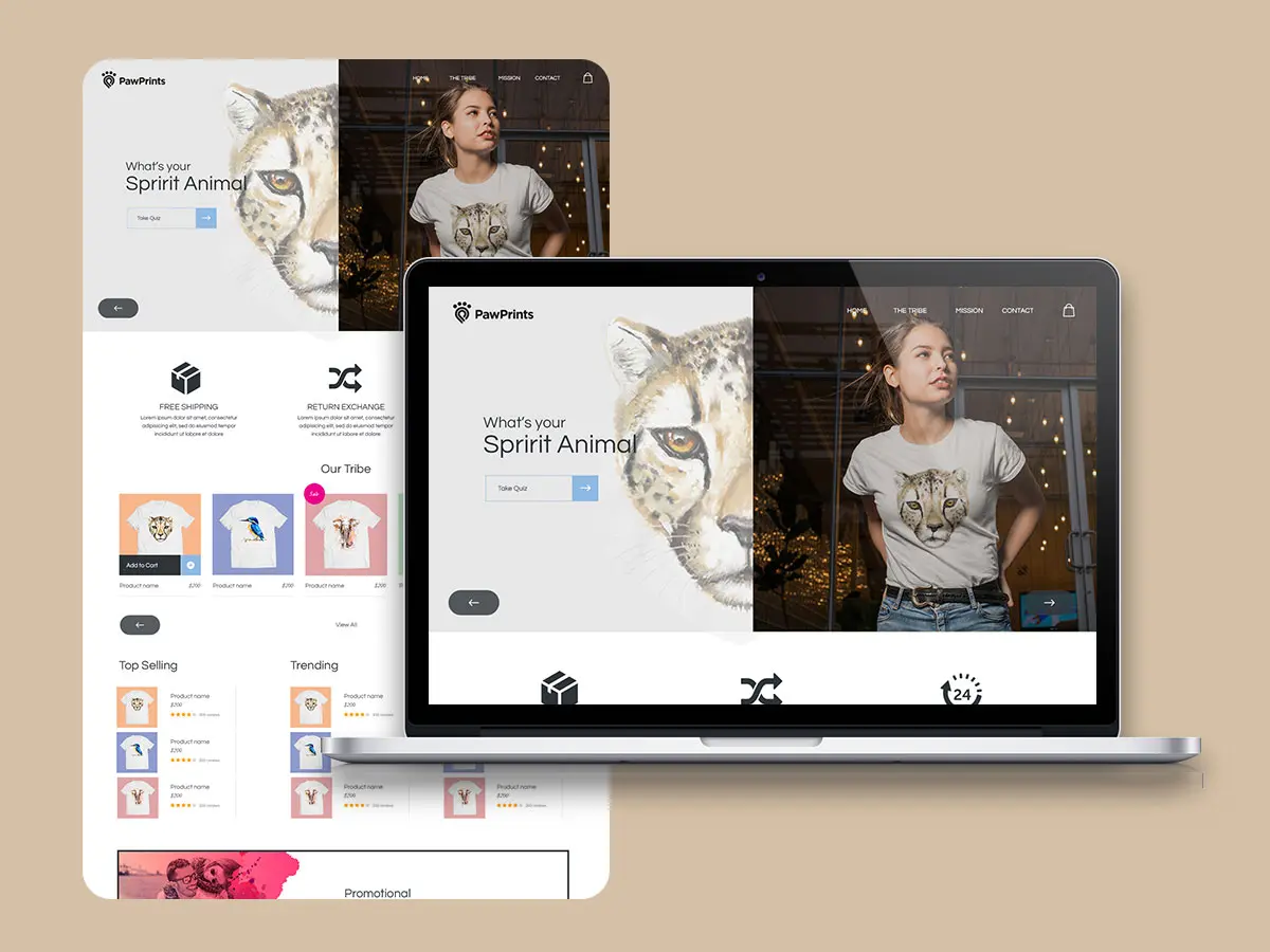 Pawprints web design