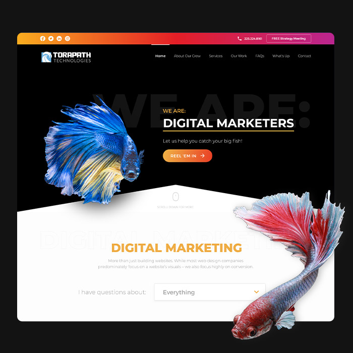 Digital marketers web design