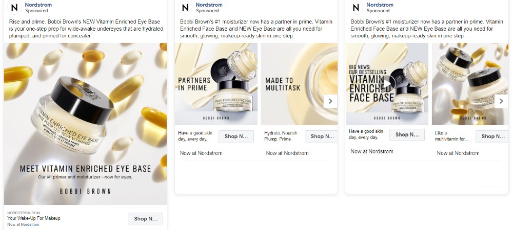 Facebook ppc example