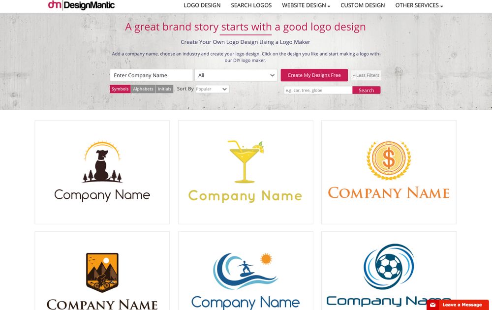 web page logo design