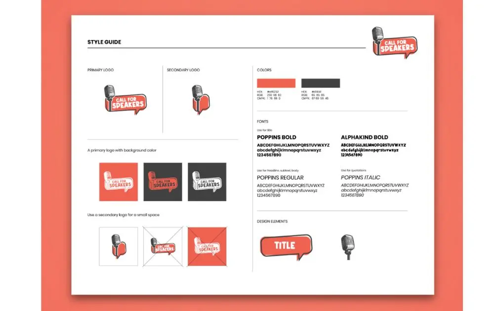 brand identity branding kit for podcast