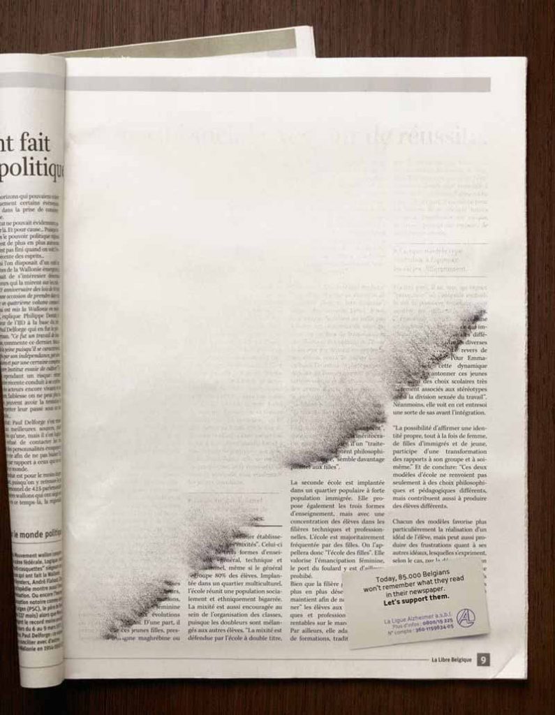 creative newspaper ad design