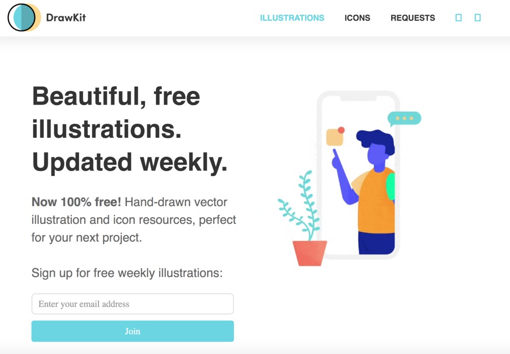 free illustrations for websites