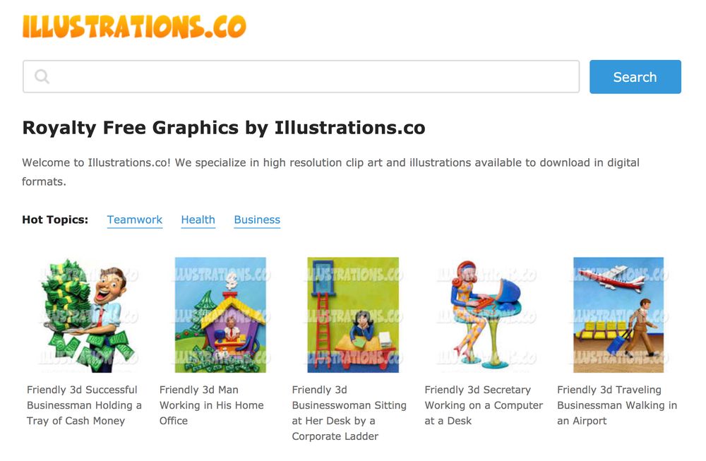 free illustrations for websites