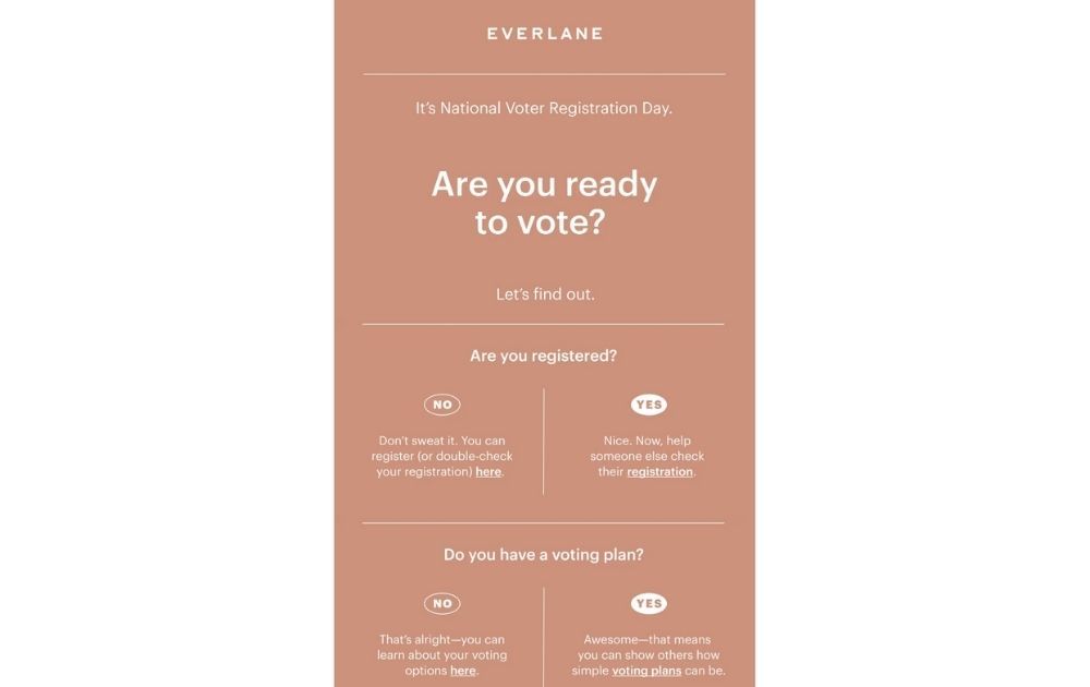 email marketing design example