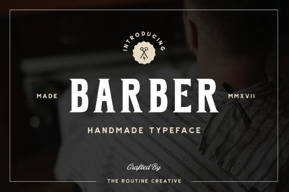 Barber Shop Font Download - Fonts4Free