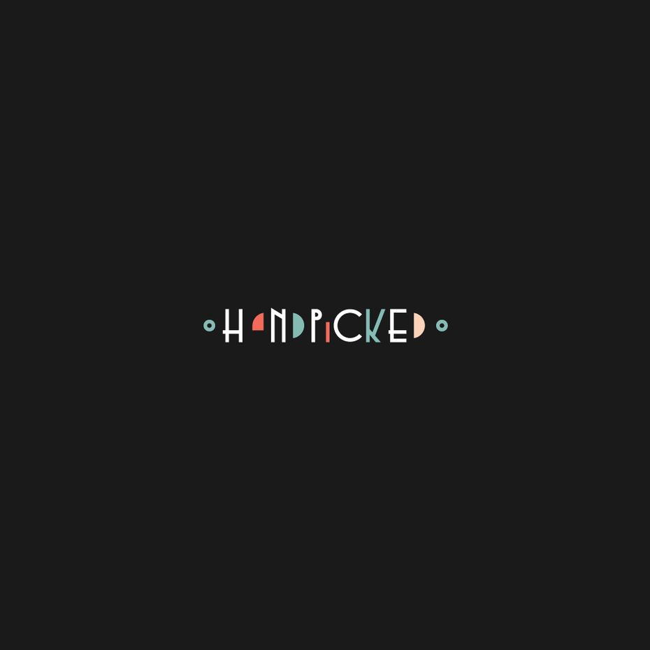 handpicked Modern typography example