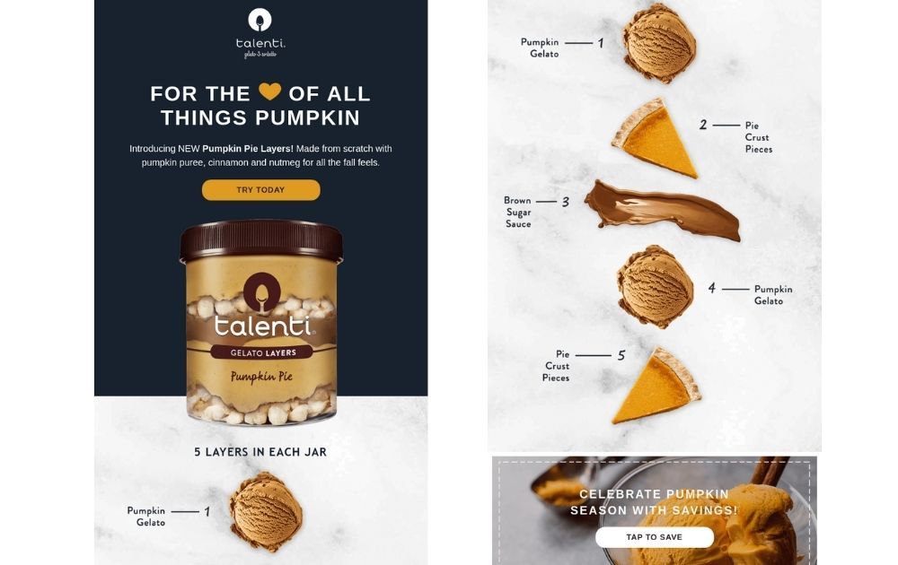 email marketing design example