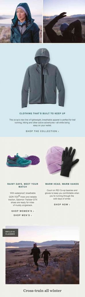 email newsletter design example