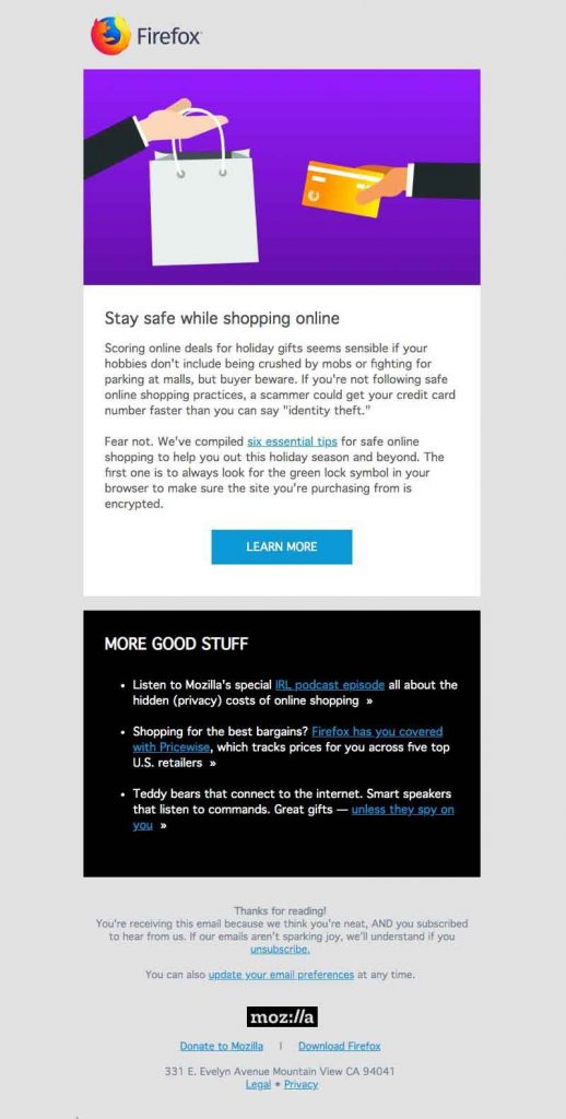 email graphic example