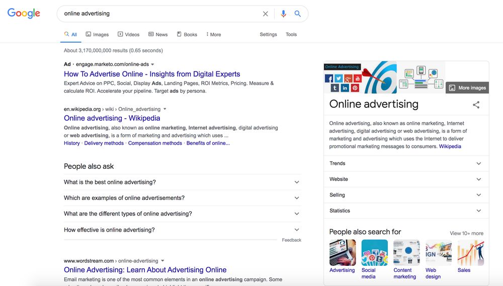 online advertising example