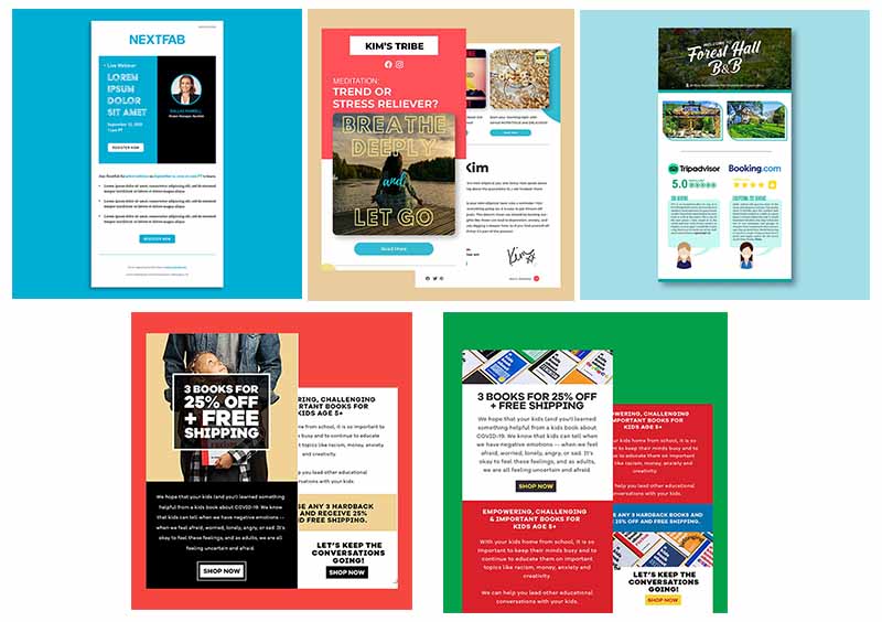 email layout example