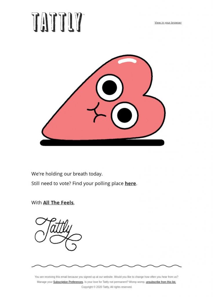 email graphic example