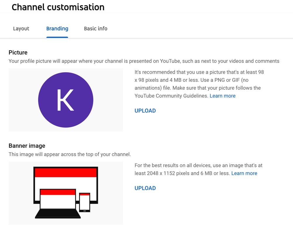youtube channel art 2048 pixels wide and 1152 pixels tall