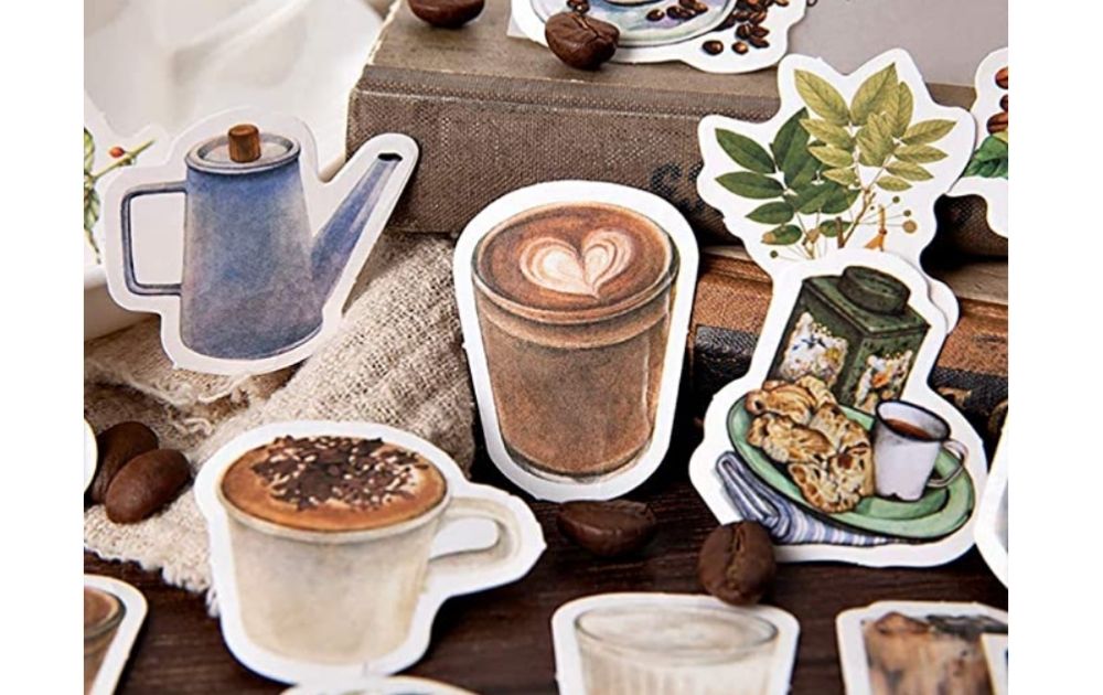 Create Stunning Vintage Stickers with Coffee