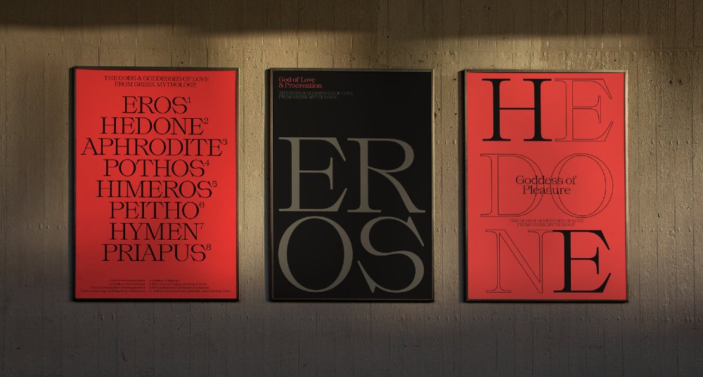 font for poster example